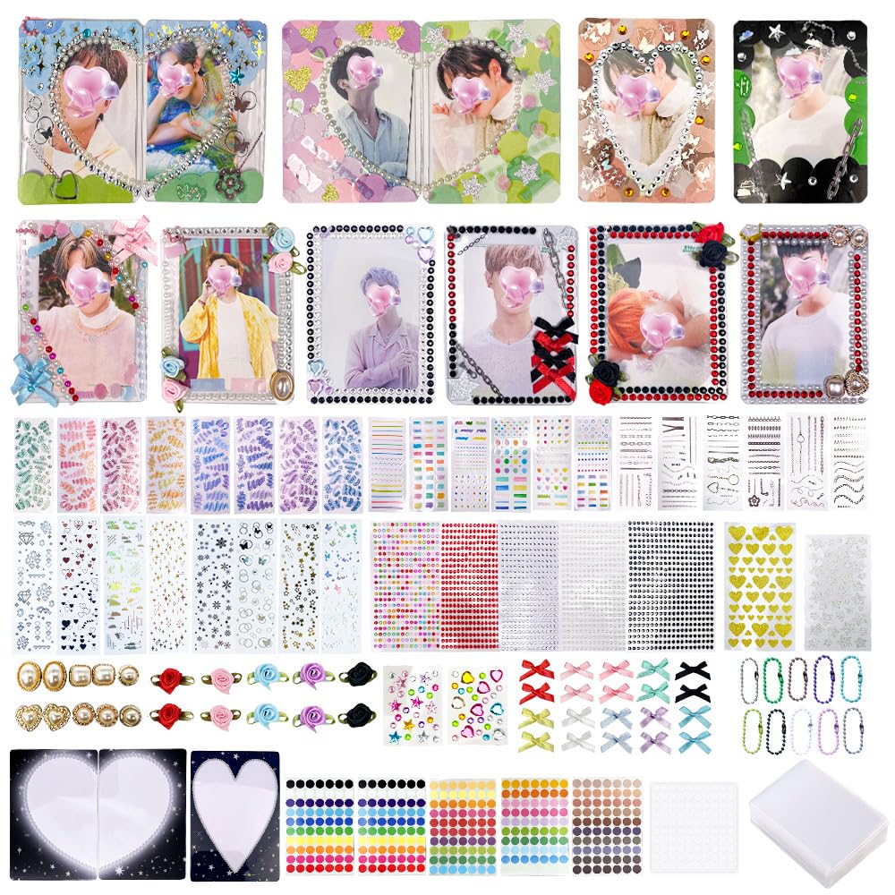 Amazon.com: PALM LASHES K-pop DIY Photocard Toploader Decoration